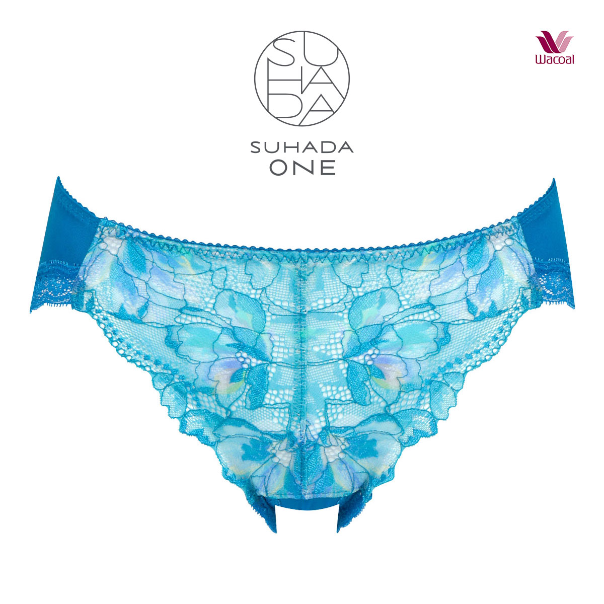 ワコール Wacoal SUHADA ONE スハダワン BRB421 ショーツ スタンダード ML ビキニ･ハイレッグ PRA121 単品(BGR-ブルーグリーン-M)