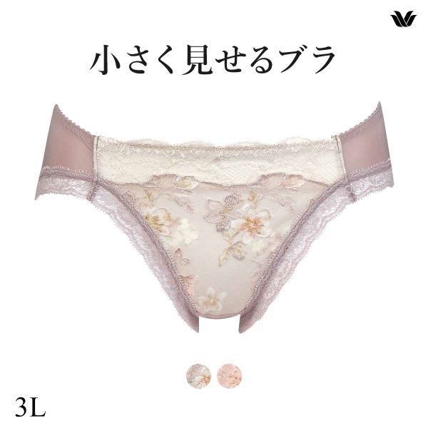 ワコール Wacoal 小さく見せるブラ BRB453 スタンダード ショーツ 3L 単品
