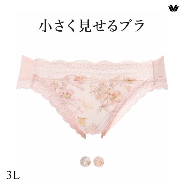ワコール Wacoal 小さく見せるブラ BRB453 スタンダード ショーツ 3L 単品