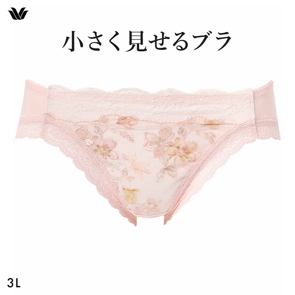 ワコール Wacoal 小さく見せるブラ BRB453 スタンダード ショーツ 3L 単品