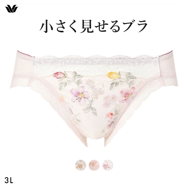 ワコール Wacoal 小さく見せるブラ BRB453 スタンダード ショーツ 3L 単品