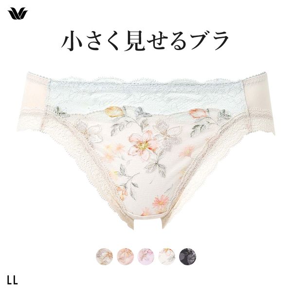 ワコール Wacoal 小さく見せるブラ BRB453 スタンダード ショーツ LL