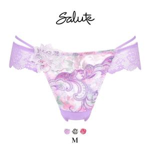 ワコール Wacoal サルート Salute 07G PTJ207 Tバックショーツ M 単品 ブラジリアン バックレース 24SS ブルーム