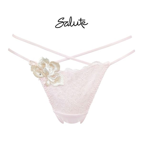 ワコール Wacoal サルート Salute 23AW 95G PTJ295 Tバックショーツ ソング ストリング  M 単品 ブルーム