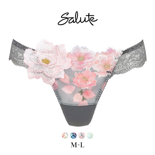 ワコール Wacoal サルート Salute 24SS 03G PTJ403 Tバックショーツ ML 単品 フェア