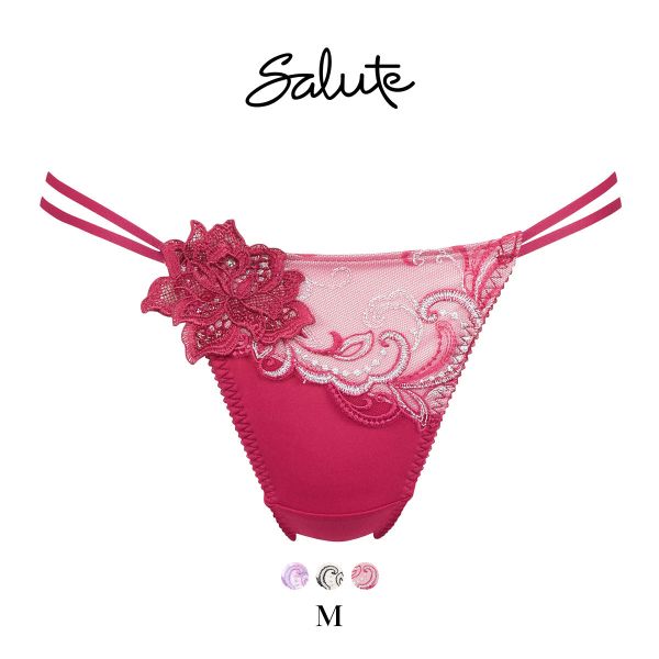 ワコール Wacoal サルート Salute 07G PTJ407 Tバックショーツ M 単品 ストリング 24SS ブルーム