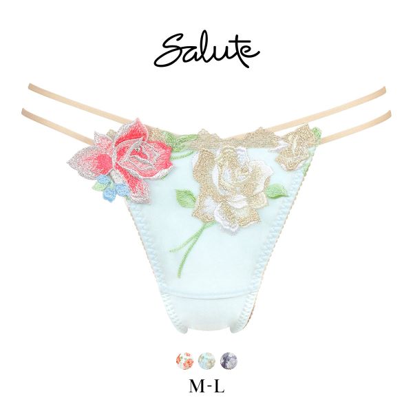 ワコール Wacoal サルート Salute 11G PTJ411 Tバックショーツ ML 単品 タンガ ソング 24AW先行 コア