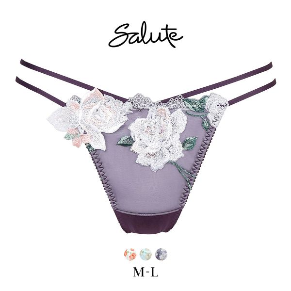 ワコール Wacoal サルート Salute 11G PTJ411 Tバックショーツ ML 単品 タンガ ソング 24AW先行 コア
