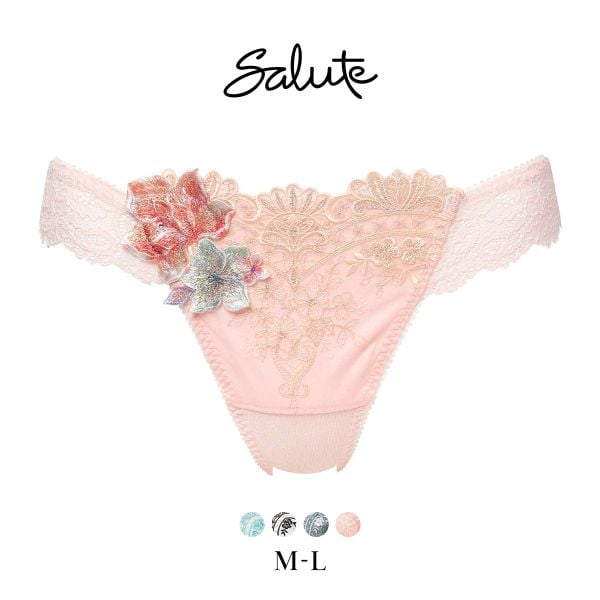 ワコール サルート 13グループ 13G Tバックショーツ ML ソング バックレース Wacoal Salute PTJ413 25SSフェア