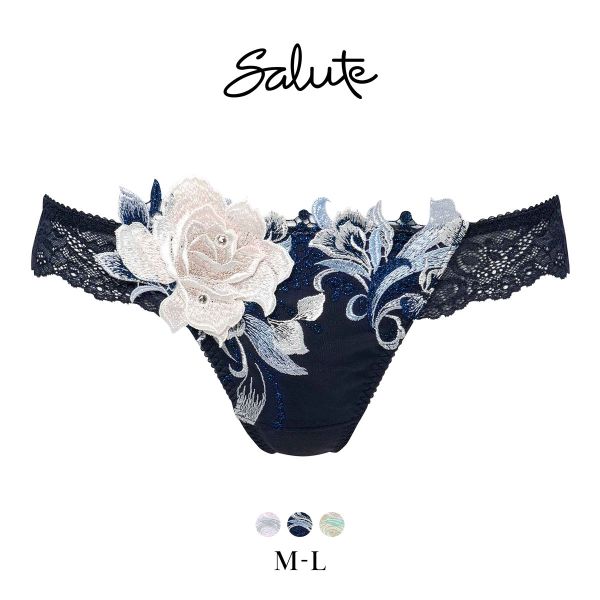 ワコール サルート 22グループ 22G Tバックショーツ ML タンガ ソング バックレース Wacoal Salute PTJ422 25AW先行プレステージ