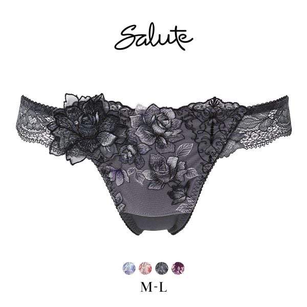 ワコール サルート 23グループ 23G Tバックショーツ ML ソング バックレース Wacoal Salute PTJ423 25AWフェア