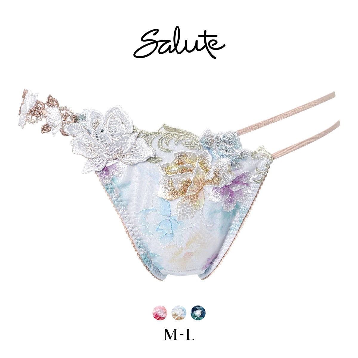 ワコール サルート 26グループ 26G Tバックショーツ ML タンガ ソング Wacoal Salute PTJ426 25AWシーズン(SX-サックス-M)