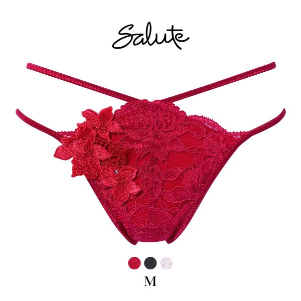 ワコール サルート 27グループ 27G Tバックショーツ ストリング ソング M Wacoal Salute PTJ427 25AWブルーム