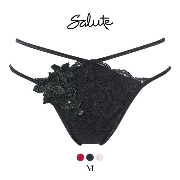 ワコール サルート 27グループ 27G Tバックショーツ ストリング ソング M Wacoal Salute PTJ427 25AWブルーム