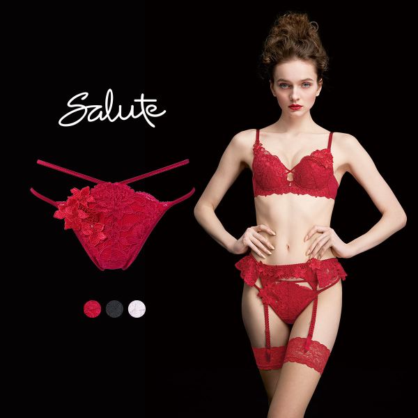 ワコール サルート 27グループ 27G Tバックショーツ ストリング ソング M Wacoal Salute PTJ427 25AWブルーム