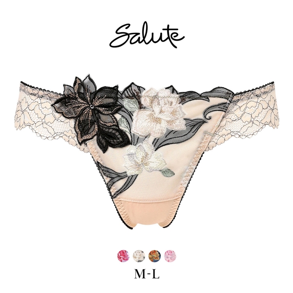 ワコール サルート 33グループ 33G Tバックショーツ ML ソング バックレース Wacoal Salute PTJ433 26SSフェア