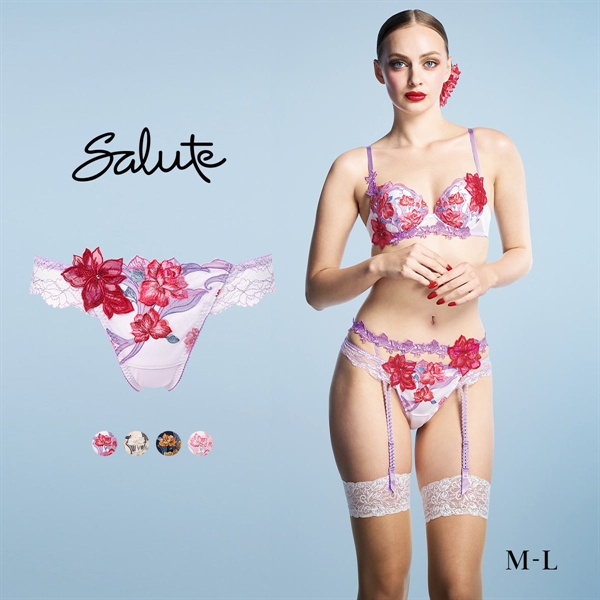 ワコール サルート 33グループ 33G Tバックショーツ ML ソング バックレース Wacoal Salute PTJ433 26SSフェア