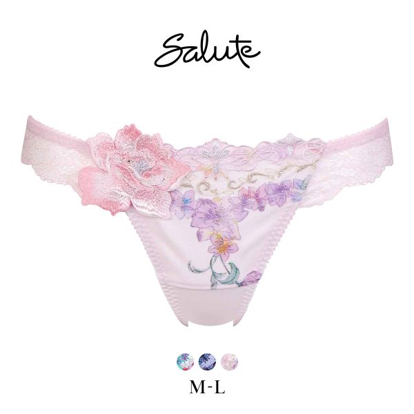ワコール サルート 50グループ 50G Tバックショーツ ML タンガ ソング Wacoal Salute PTJ450 25SS先行コア