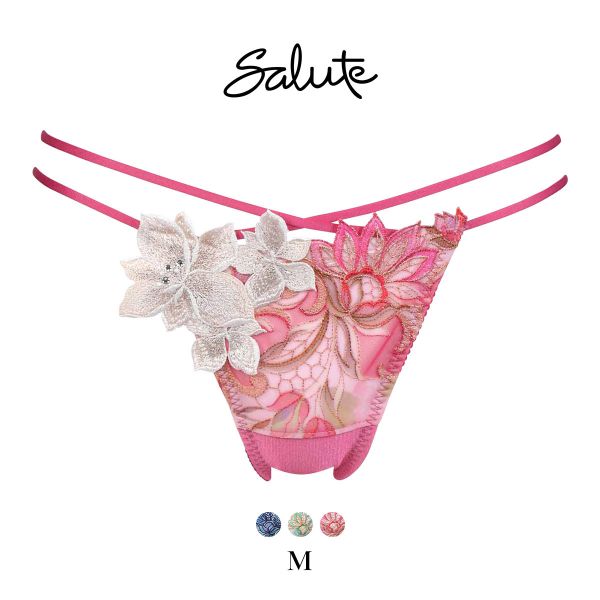 ワコール サルート 80グループ 80G Tバックショーツ ソング タンガ M Wacoal Salute PTJ480 25SS先行プレステージ