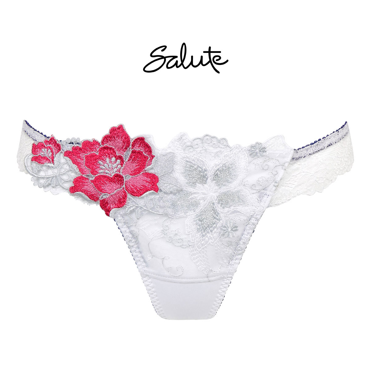 ワコール Wacoal サルート Salute 23SSシーズン 86G BTJ486 BTJ786 Tバックショーツ ML 単品(WH-ホワイト-M)