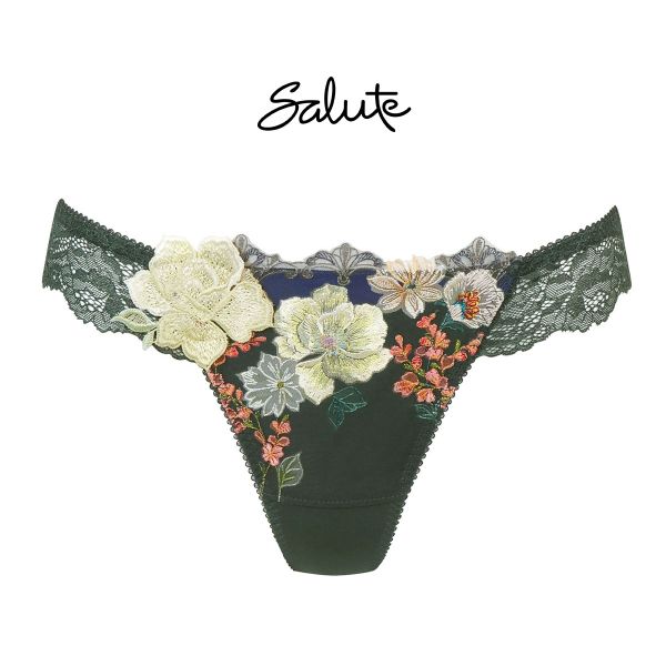 ワコール Wacoal サルート Salute 23AW 93G PTJ493 Tバックショーツ ML 単品 バックレース フェア