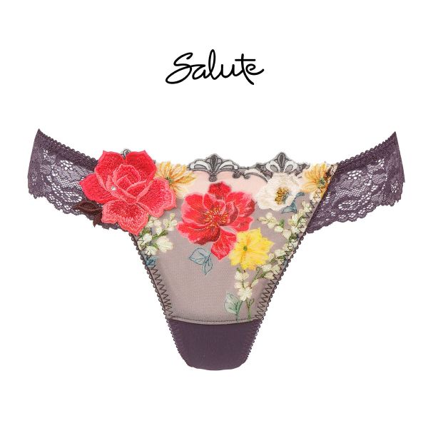 ワコール Wacoal サルート Salute 23AW 93G PTJ493 Tバックショーツ ML 単品 バックレース フェア