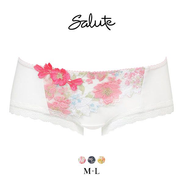 ワコール Wacoal サルート Salute 24SS先行 01G PTJ501 ボーイレングスショーツ ML 単品 コア