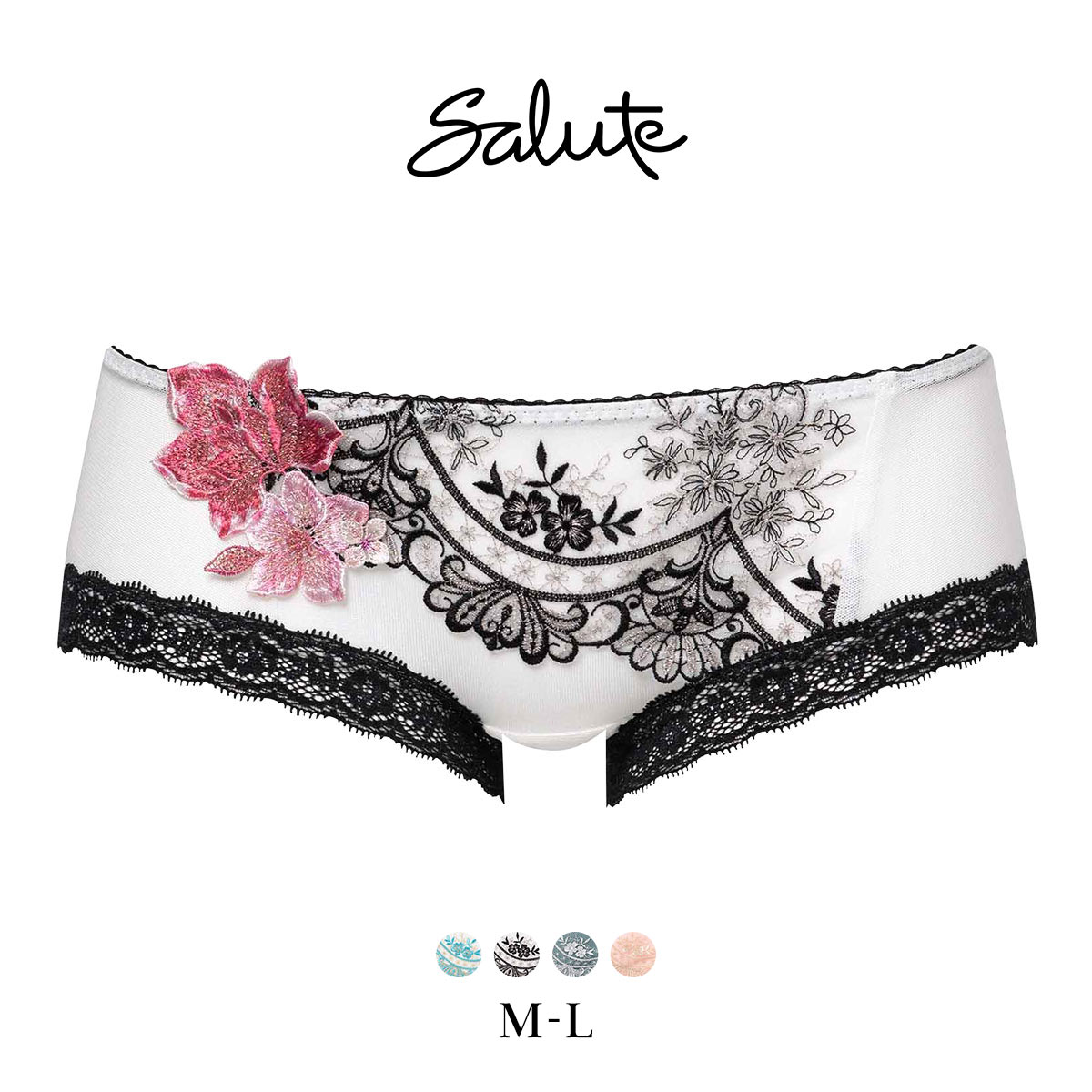 ワコール サルート 13グループ 13G ボーイレングスショーツ ML Wacoal Salute PTJ513 25SSフェア(IV-アイボリー-M)