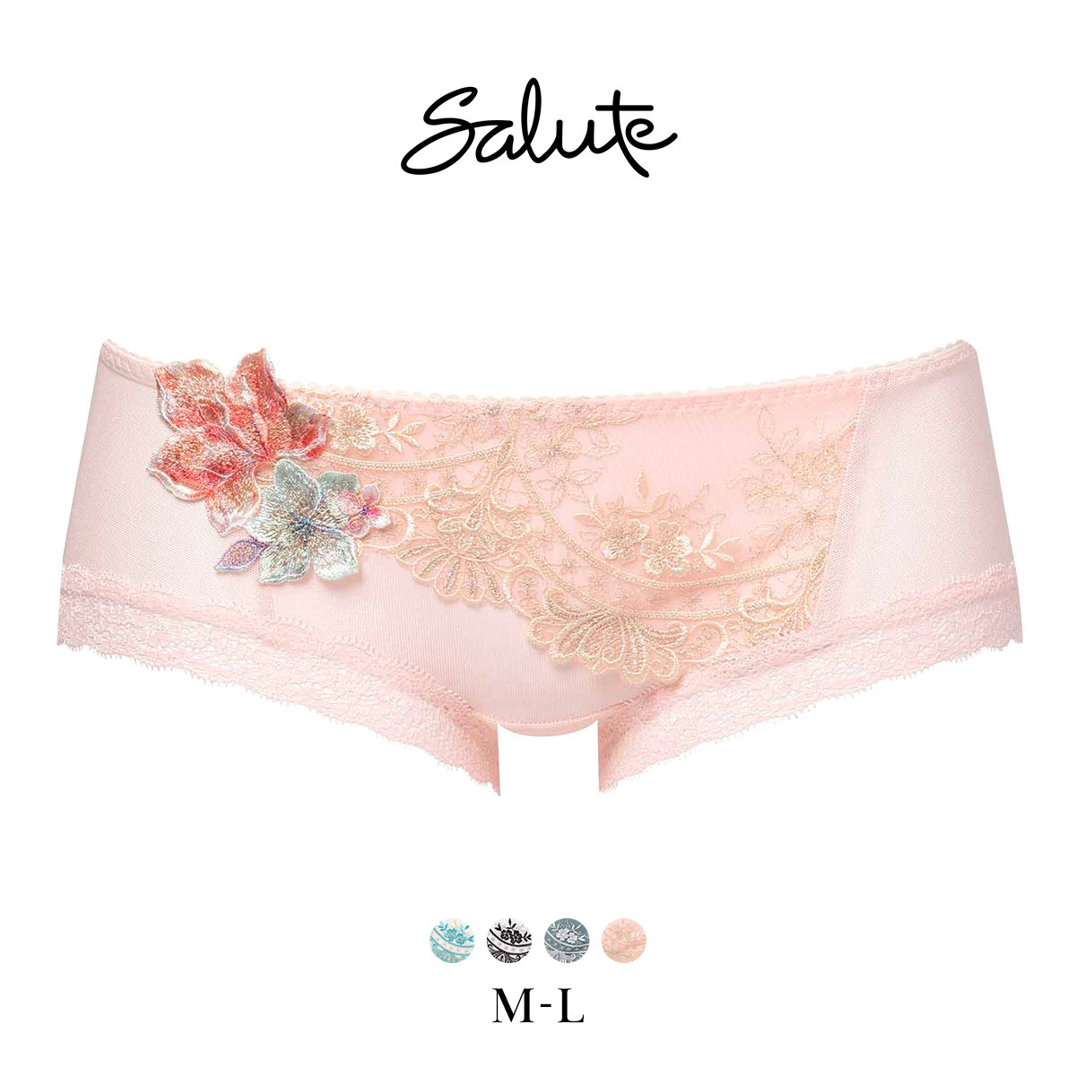 ワコール サルート 13グループ 13G ボーイレングスショーツ ML Wacoal Salute PTJ513 25SSフェア(RP-ロマンピンク-M)