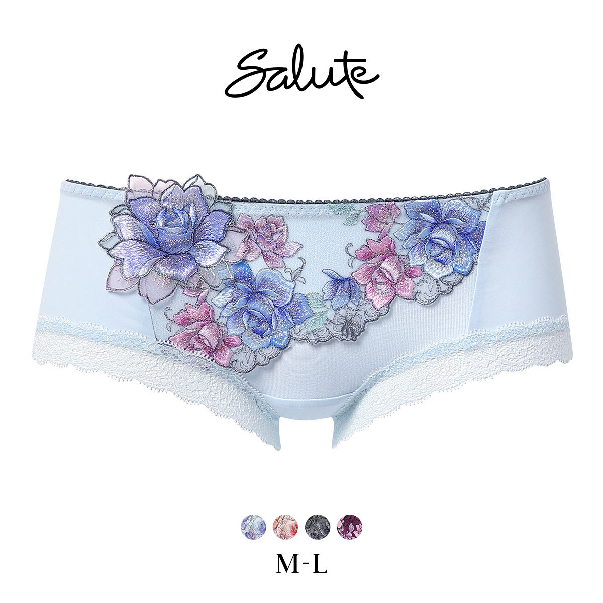 ワコール サルート 23グループ 23G ボーイレングスショーツ ML Wacoal Salute PTJ523 25AWフェア(SX-サックス-M)
