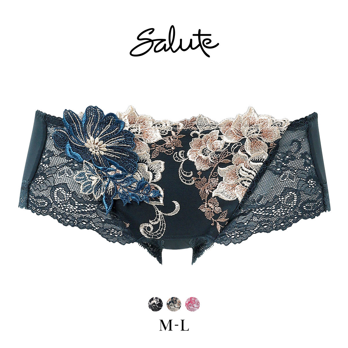 ワコール サルート 28グループ 28G ボーイレングスショーツ ML Wacoal Salute PTJ528 25AWブライト(BG-ブルーグリーン-M)