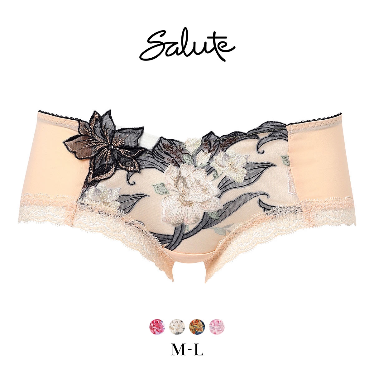 ワコール サルート 33グループ 33G ボーイレングスショーツ ML Wacoal Salute PTJ533 26SSフェア(LBE-薄ベージュ-M)