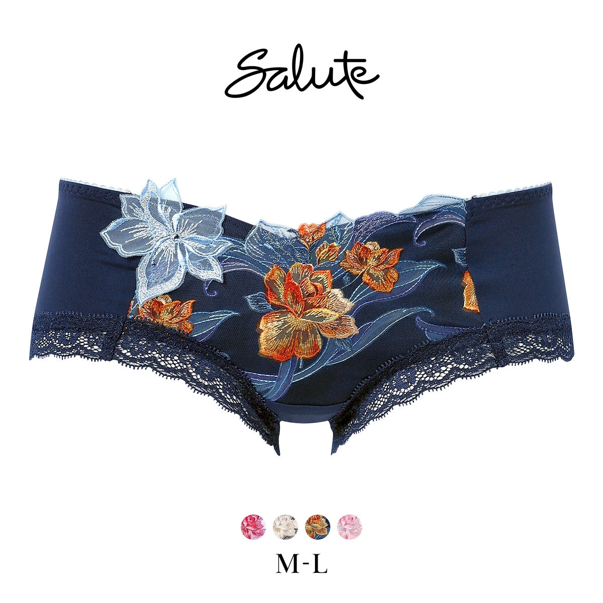 ワコール サルート 33グループ 33G ボーイレングスショーツ ML Wacoal Salute PTJ533 26SSフェア(NV-ネイビー-M)