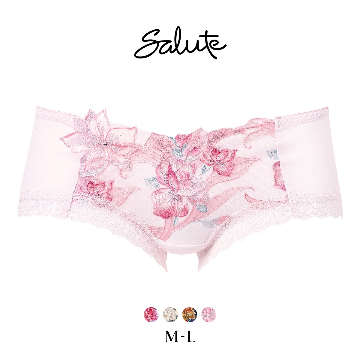 ワコール サルート 33グループ 33G ボーイレングスショーツ ML Wacoal Salute PTJ533 26SSフェア(LPI-薄ピンク-M)