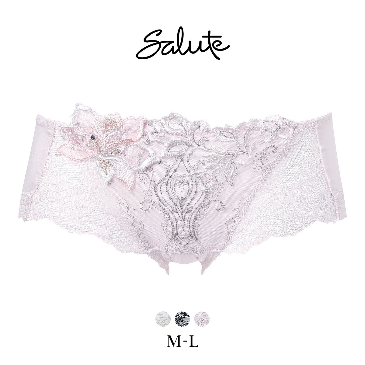 ワコール サルート 38グループ 38G ボーイレングスショーツ ML Wacoal Salute PTJ538 26SSブライト(LPI-薄ピンク-M)