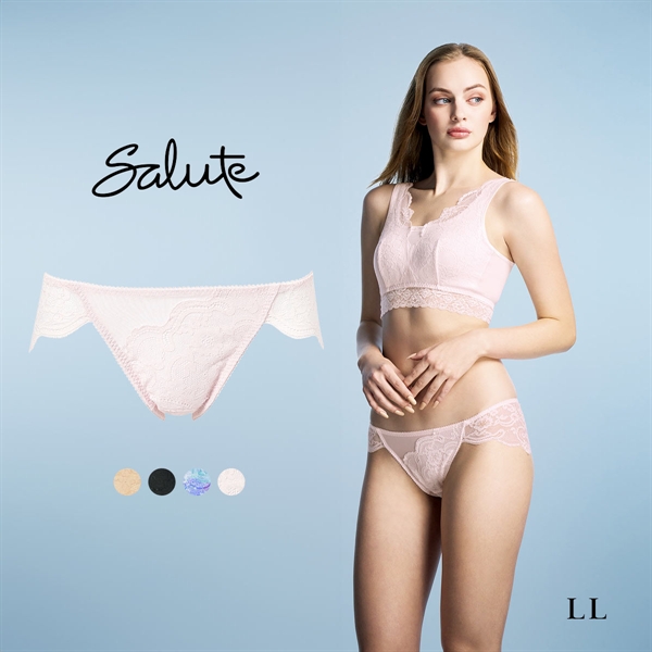 ワコール Wacoal サルート Salute series00 総レース スタンダード ショーツ LL スーパービキニ ハイレッグ 大きいサイズ 単品