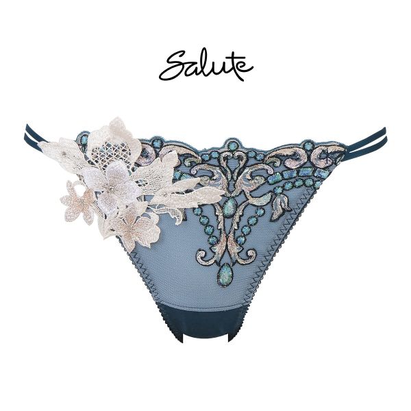 ワコール Wacoal サルート Salute 24SS先行 02G PTJ702 ショーツ ML ハイレッグ バックレース サイドループ 単品 プレステージ