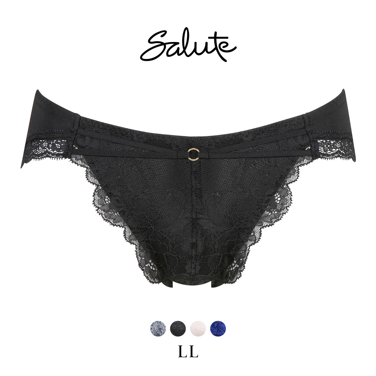 ワコール Wacoal サルート Salute 20G BTJ120 BTJ720 ショーツ LL ハイレッグ 単品(BK-ブラック-LL)