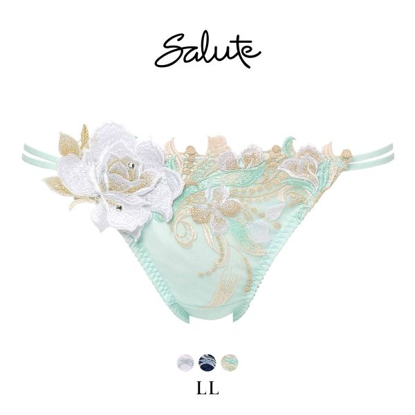 ワコール サルート 22グループ 22G ショーツ スタンダード LL ハイレッグ バックレース Wacoal Salute PTJ722 25AW先行プレステージ