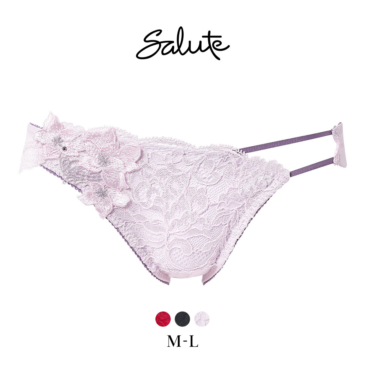 ワコール サルート 27グループ 27G ショーツ ML ハイレッグ サイドループ Wacoal Salute PTJ727 25AWブルーム(PI-ピンク-M)