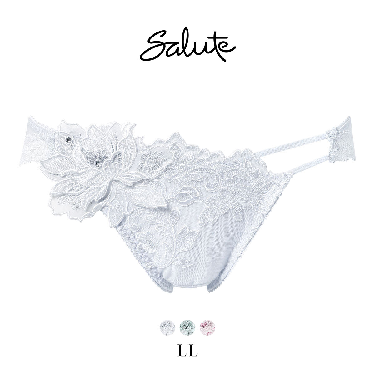 ワコール サルート 32グループ 32G ショーツ LL ハイレッグ Wacoal Salute PTJ732 26SS先行プレステージ(LGY-薄グレー-LL)