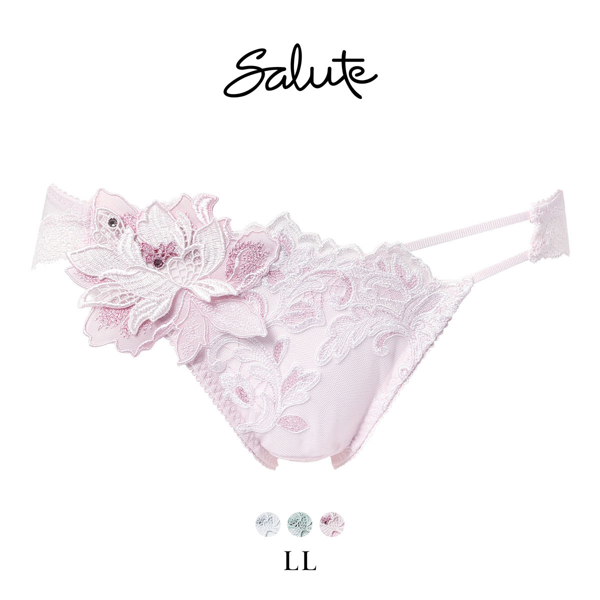 ワコール サルート 32グループ 32G ショーツ LL ハイレッグ Wacoal Salute PTJ732 26SS先行プレステージ(LPI-薄ピンク-LL)