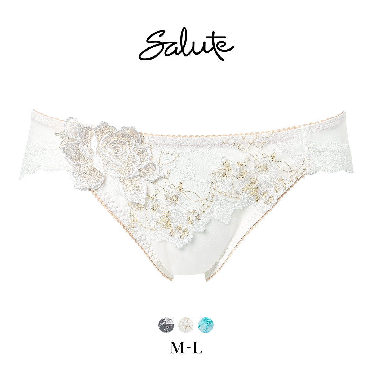 ワコール サルート 37グループ 37G ショーツ ML ハイレッグ Wacoal Salute PTJ737 26SSブルーム(IV-アイボリー-M)