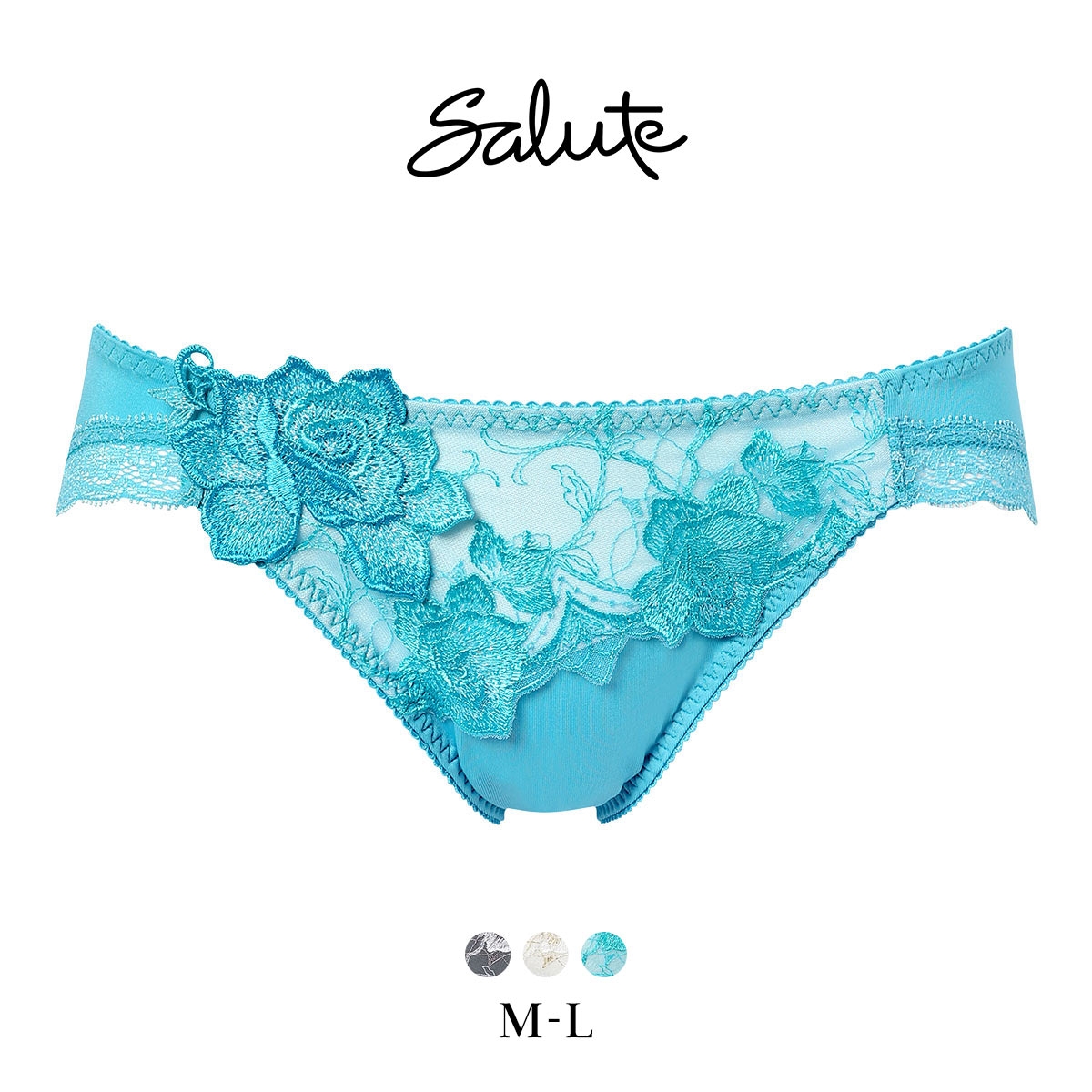 ワコール サルート 37グループ 37G ショーツ ML ハイレッグ Wacoal Salute PTJ737 26SSブルーム(TU-ターコイズ-M)