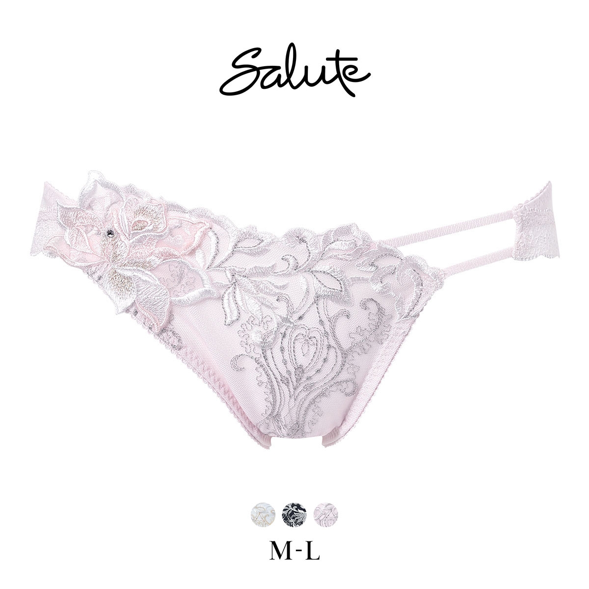 ワコール サルート 38グループ 38G ショーツ スタンダード ML ハイレッグ Wacoal Salute PTJ738 26SSブライト(LPI-薄ピンク-M)