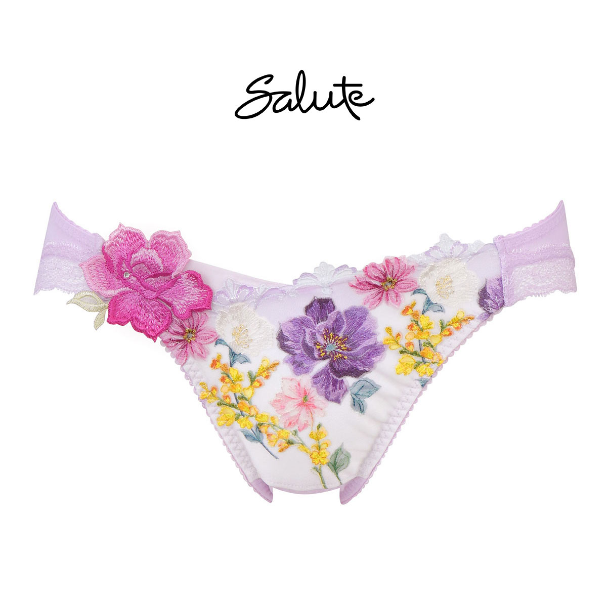 ワコール Wacoal サルート Salute 23AW 93G PTJ793 ショーツ ML ハイレッグ 単品 フェア(PU-パープル-M)