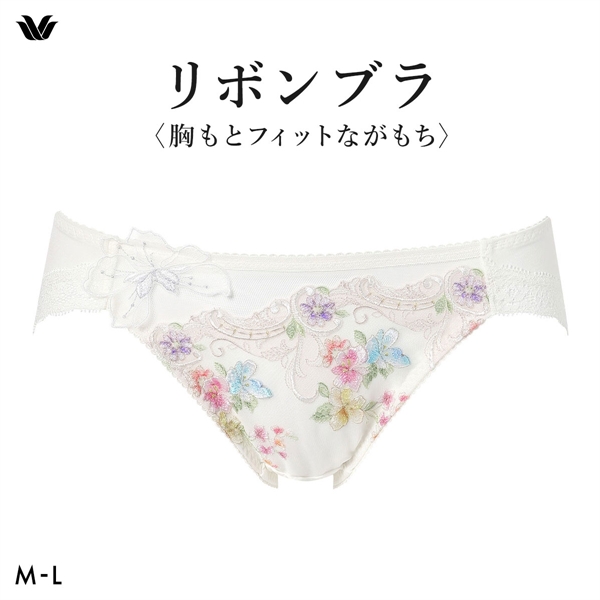 ワコール リボンブラ 胸もとフィットながもち BXB400 PXB100 プレシャス ショーツ ローライズ ハイレッグ ML Wacoal