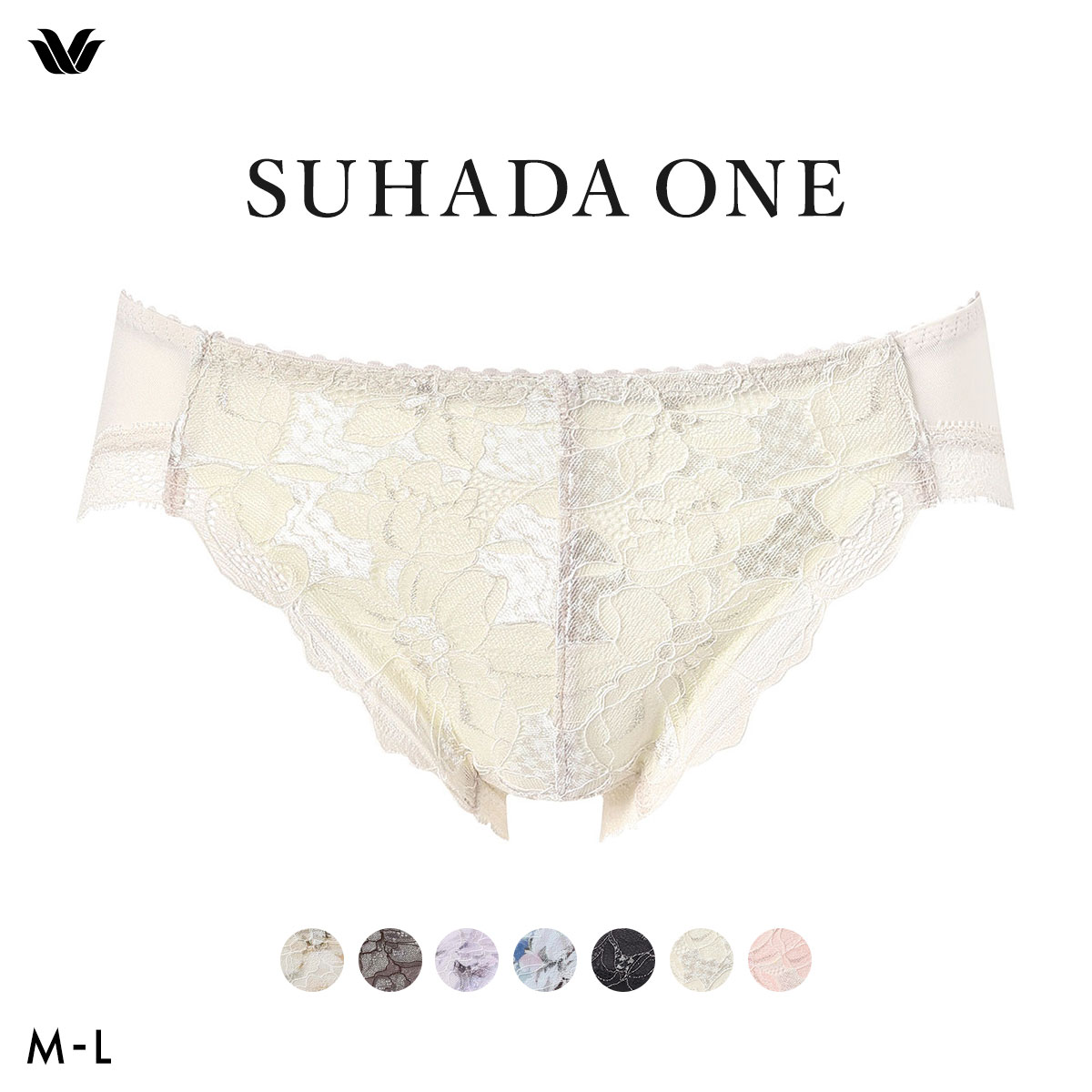 ワコール スハダワン BXB411 PXB111 ショーツ スタンダード ML ビキニ･ハイレッグ Wacoal SUHADA ONE(CR-クリーム-M)