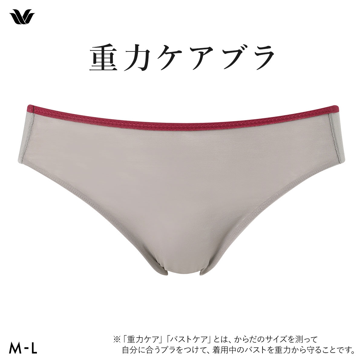 ワコール 重力ケアブラ シンプルタイプ BXB114 PXB114 ショーツ ハイレッグ あさめ ML Wacoal 大きいサイズ(RE-レッド-M)