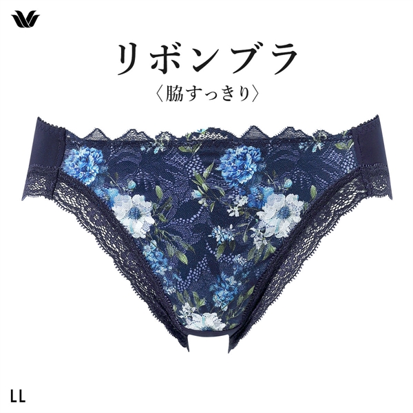 ワコール リボンブラ 脇すっきり ショーツ ローライズ ハイレッグ LL BXB423 PXB123 Wacoal